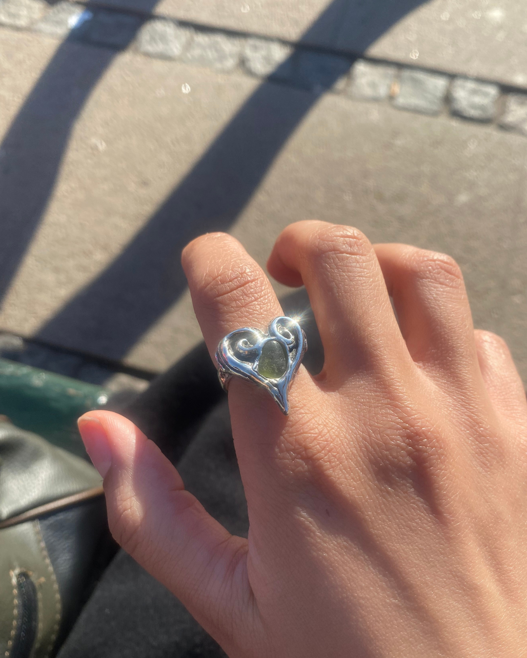 Seaglass Fern Ring