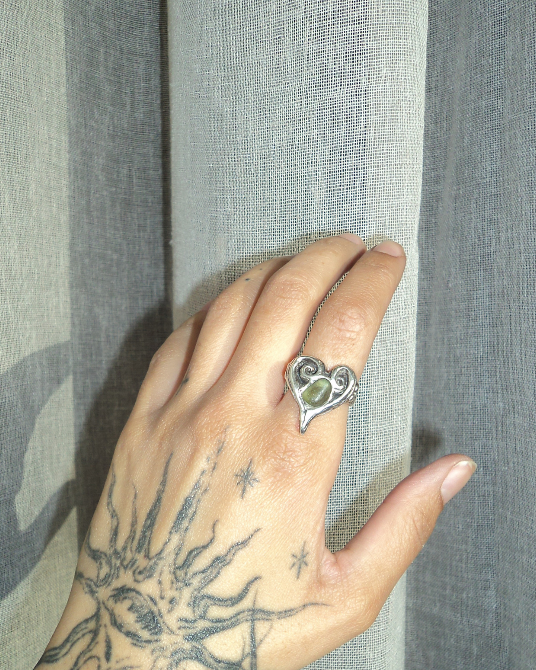 Seaglass Fern Ring